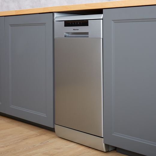 Hisense Slimline Dishwasher - Stainless Steel - Dishwasher in kitchen